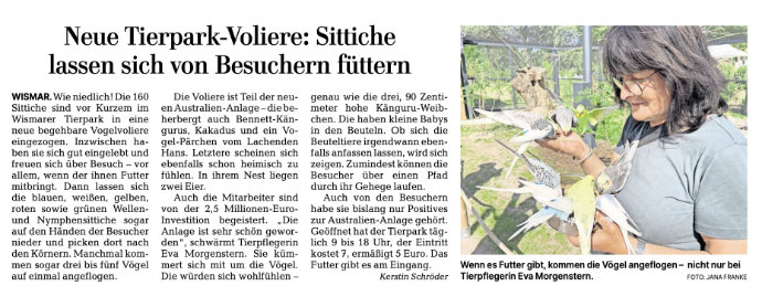 Neue Tierpark-Voliere
