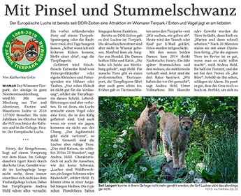 Mit Pinsel und Stummelschwanz